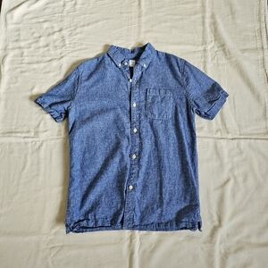 GAP Kids Casual Blue Button-Down Shirt